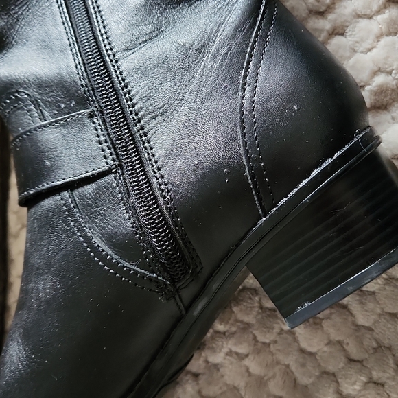 Bandolino Black Leather Knee High Boots - Picture 10 of 15